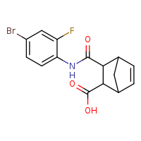 3-[(4-bromo-2-fluorophenyl)carbamoyl]bicyclo[2.2.1]hept-5-ene-2-carboxylic acid
