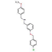 ({3-[(4-chlorophenyl)methoxy]phenyl}methyl)[(4-methoxyphenyl)methyl]amine