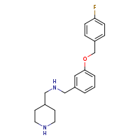 ({3-[(4-fluorophenyl)methoxy]phenyl}methyl)(piperidin-4-ylmethyl)amine