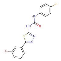 3-[5-(3-bromophenyl)-1,3,4-thiadiazol-2-yl]-1-(4-fluorophenyl)urea
