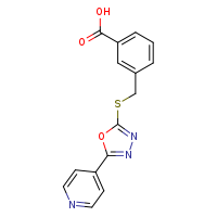 3-({[5-(pyridin-4-yl)-1,3,4-oxadiazol-2-yl]sulfanyl}methyl)benzoic acid