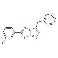 3-benzyl-6-(3-fluorophenyl)-[1,2,4]triazolo[3,4-b][1,3,4]thiadiazole