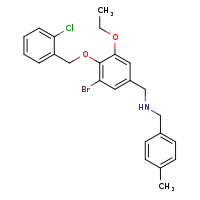 ({3-bromo-4-[(2-chlorophenyl)methoxy]-5-ethoxyphenyl}methyl)[(4-methylphenyl)methyl]amine