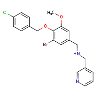 ({3-bromo-4-[(4-chlorophenyl)methoxy]-5-methoxyphenyl}methyl)(pyridin-3-ylmethyl)amine
