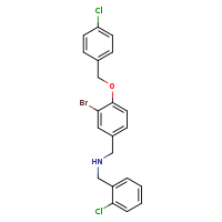 ({3-bromo-4-[(4-chlorophenyl)methoxy]phenyl}methyl)[(2-chlorophenyl)methyl]amine