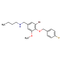 ({3-bromo-4-[(4-fluorophenyl)methoxy]-5-methoxyphenyl}methyl)(butyl)amine