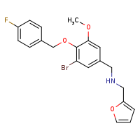 ({3-bromo-4-[(4-fluorophenyl)methoxy]-5-methoxyphenyl}methyl)(furan-2-ylmethyl)amine