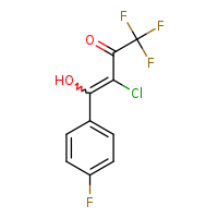 3-chloro-1,1,1-trifluoro-4-(4-fluorophenyl)-4-hydroxybut-3-en-2-one