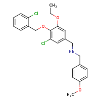 ({3-chloro-4-[(2-chlorophenyl)methoxy]-5-ethoxyphenyl}methyl)[(4-methoxyphenyl)methyl]amine