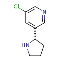 3-chloro-5-[(2S)-pyrrolidin-2-yl]pyridine