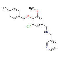 ({3-chloro-5-methoxy-4-[(4-methylphenyl)methoxy]phenyl}methyl)(pyridin-3-ylmethyl)amine