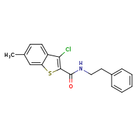 3-chloro-6-methyl-N-(2-phenylethyl)-1-benzothiophene-2-carboxamide