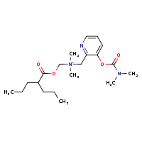 ({3-[(dimethylcarbamoyl)oxy]pyridin-2-yl}methyl)dimethyl{[(2-propylpentanoyl)oxy]methyl}azanium