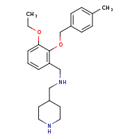 ({3-ethoxy-2-[(4-methylphenyl)methoxy]phenyl}methyl)(piperidin-4-ylmethyl)amine