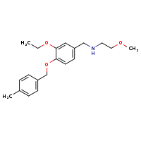 ({3-ethoxy-4-[(4-methylphenyl)methoxy]phenyl}methyl)(2-methoxyethyl)amine