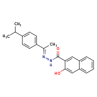 3-hydroxy-N'-[(1E)-1-(4-isopropylphenyl)ethylidene]naphthalene-2-carbohydrazide