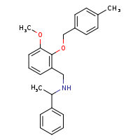 ({3-methoxy-2-[(4-methylphenyl)methoxy]phenyl}methyl)(1-phenylethyl)amine