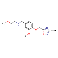 ({3-methoxy-4-[(3-methyl-1,2,4-oxadiazol-5-yl)methoxy]phenyl}methyl)(2-methoxyethyl)amine