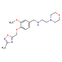 ({3-methoxy-4-[(3-methyl-1,2,4-oxadiazol-5-yl)methoxy]phenyl}methyl)[2-(morpholin-4-yl)ethyl]amine