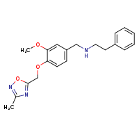 ({3-methoxy-4-[(3-methyl-1,2,4-oxadiazol-5-yl)methoxy]phenyl}methyl)(2-phenylethyl)amine