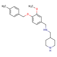 ({3-methoxy-4-[(4-methylphenyl)methoxy]phenyl}methyl)(piperidin-4-ylmethyl)amine