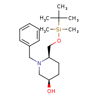 (3R,6R)-1-benzyl-6-{[(tert-butyldimethylsilyl)oxy]methyl}piperidin-3-ol