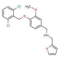({4-[(2,6-dichlorophenyl)methoxy]-3-methoxyphenyl}methyl)(furan-2-ylmethyl)amine