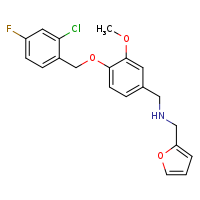 ({4-[(2-chloro-4-fluorophenyl)methoxy]-3-methoxyphenyl}methyl)(furan-2-ylmethyl)amine