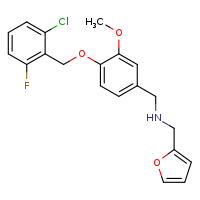 ({4-[(2-chloro-6-fluorophenyl)methoxy]-3-methoxyphenyl}methyl)(furan-2-ylmethyl)amine