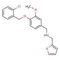 ({4-[(2-chlorophenyl)methoxy]-3-methoxyphenyl}methyl)(furan-2-ylmethyl)amine