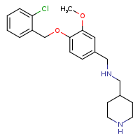 ({4-[(2-chlorophenyl)methoxy]-3-methoxyphenyl}methyl)(piperidin-4-ylmethyl)amine