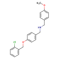 ({4-[(2-chlorophenyl)methoxy]phenyl}methyl)[(4-methoxyphenyl)methyl]amine