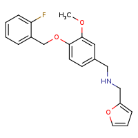 ({4-[(2-fluorophenyl)methoxy]-3-methoxyphenyl}methyl)(furan-2-ylmethyl)amine