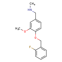 ({4-[(2-fluorophenyl)methoxy]-3-methoxyphenyl}methyl)(methyl)amine