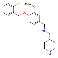 ({4-[(2-fluorophenyl)methoxy]-3-methoxyphenyl}methyl)(piperidin-4-ylmethyl)amine