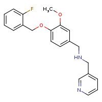 ({4-[(2-fluorophenyl)methoxy]-3-methoxyphenyl}methyl)(pyridin-3-ylmethyl)amine