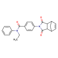 4-{3,5-dioxo-4-azatricyclo[5.2.1.0²,?]dec-8-en-4-yl}-N-ethyl-N-phenylbenzamide
