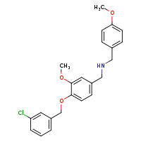 ({4-[(3-chlorophenyl)methoxy]-3-methoxyphenyl}methyl)[(4-methoxyphenyl)methyl]amine