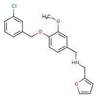 ({4-[(3-chlorophenyl)methoxy]-3-methoxyphenyl}methyl)(furan-2-ylmethyl)amine