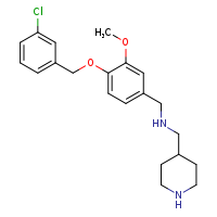 ({4-[(3-chlorophenyl)methoxy]-3-methoxyphenyl}methyl)(piperidin-4-ylmethyl)amine