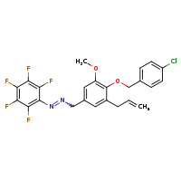 ({4-[(4-chlorophenyl)methoxy]-3-methoxy-5-(prop-2-en-1-yl)phenyl}methyl)(2,3,4,5,6-pentafluorophenyl)diazene