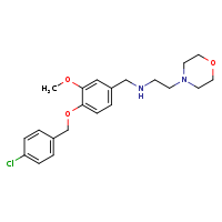 ({4-[(4-chlorophenyl)methoxy]-3-methoxyphenyl}methyl)[2-(morpholin-4-yl)ethyl]amine