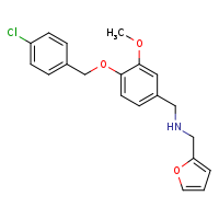 ({4-[(4-chlorophenyl)methoxy]-3-methoxyphenyl}methyl)(furan-2-ylmethyl)amine