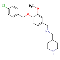 ({4-[(4-chlorophenyl)methoxy]-3-methoxyphenyl}methyl)(piperidin-4-ylmethyl)amine
