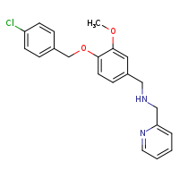 ({4-[(4-chlorophenyl)methoxy]-3-methoxyphenyl}methyl)(pyridin-2-ylmethyl)amine