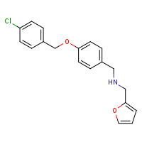 ({4-[(4-chlorophenyl)methoxy]phenyl}methyl)(furan-2-ylmethyl)amine
