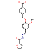 4-{4-[(E)-[(furan-2-ylformamido)imino]methyl]-2-methoxyphenoxymethyl}benzoic acid