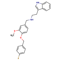 ({4-[(4-fluorophenyl)methoxy]-3-methoxyphenyl}methyl)[2-(1H-indol-3-yl)ethyl]amine
