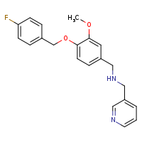 ({4-[(4-fluorophenyl)methoxy]-3-methoxyphenyl}methyl)(pyridin-3-ylmethyl)amine