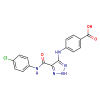 4-({5-[(4-chlorophenyl)carbamoyl]-2H-1,2,3-triazol-4-yl}amino)benzoic acid